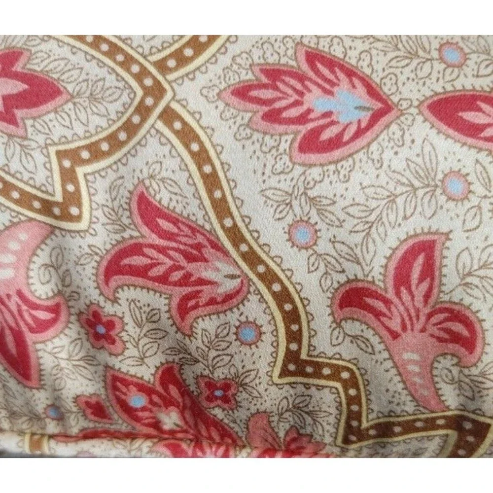 RALPH LAUREN King Comforter 2 Shams 2 Decorative Pillows Langham Red Paisley